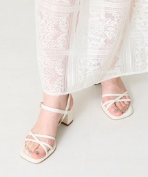 ORiental TRaffic | 2025春夏新作 スクエアトゥヒールストラップサンダル/51221(サンダル)