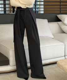 ワイドパンツ タックワイドパンツ
