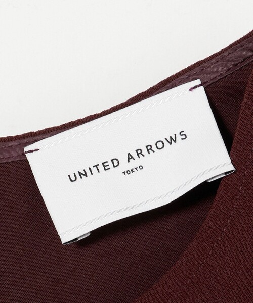 UNITED ARROWS(ユナイテッドアローズ)の「COMFY ドロスト ワンピース -吸水速乾 UVカット ウォッシャブル-(ワンピース・レディース・ワイン/ブラック・38/36)」の19枚目の写真
