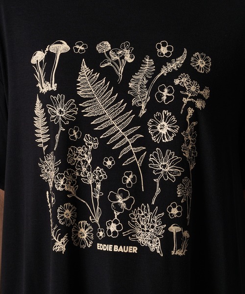 Eddie Bauer(エディーバウアー)の「Vネック チュニック Tシャツ(チュニック・レディース・ブラック/グレー/アイボリー・S/M/L/XL)」の14枚目の写真