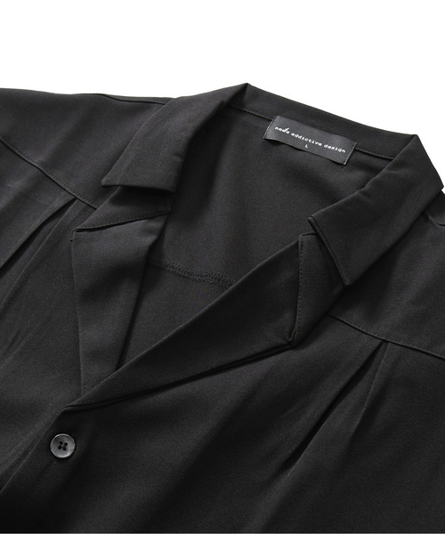 neos（ネオス）の「【neos】ルーズシルエット オープンカラー ハーフパンツ セットアップ（セットアップ・メンズ・ブラック・LARGE/MEDIUM）」の11枚目の写真