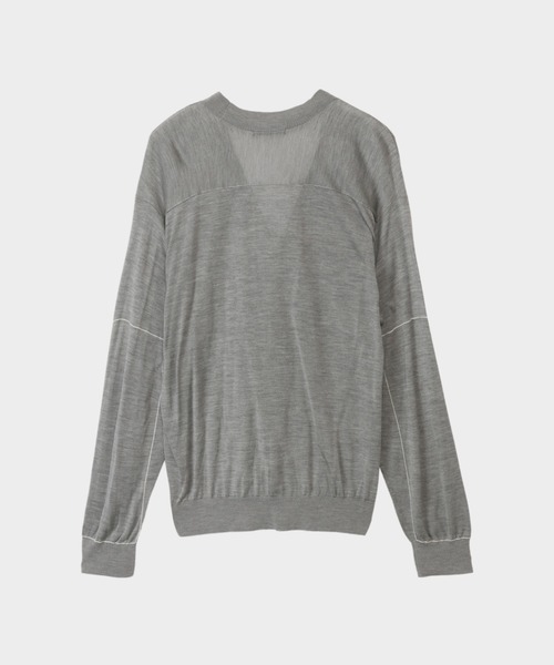 CINOH(チノ)の「SILK ELBOW STITCH KNIT CARDIGAN(カーディガン/ボレロ・メンズ・グレー/ネイビー・46/44)」の16枚目の写真