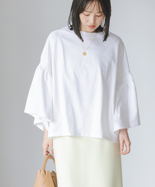 tシャツ 「追加」COG THE BIGSMOKE/コグザビッグスモーク LAURA GATHERED SLV TOP レディース 追加》COG THE BIGSMOKE/コグザビッグスモーク LAURA GATHERED
