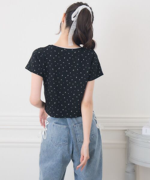ems excite(エムズエキサイト)の「小花柄ワッフルTEE(Tシャツ/カットソー・レディース・イエロー系その他/ホワイト系その他/ブラック系その他・FREE)」の22枚目の写真