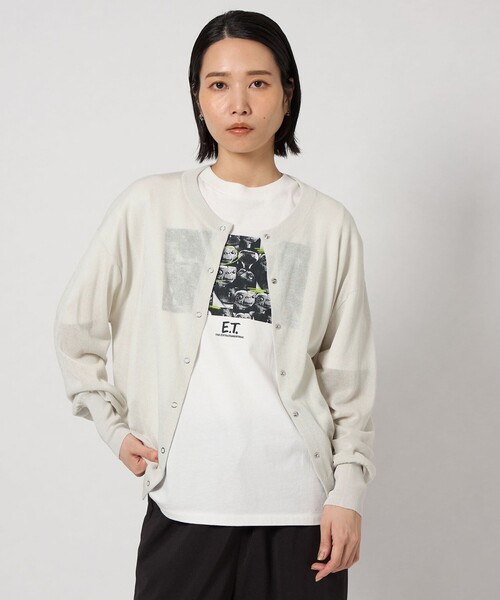 CITEN(シテン)の「<CITEN>エッセンシャルシアーカーディガン(カーディガン/ボレロ・レディース・ライトピンク/オレンジ/ライトグレー/ブラック・FREE)」の3枚目の写真