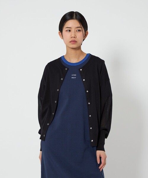 CITEN(シテン)の「<CITEN>エッセンシャルシアーカーディガン(カーディガン/ボレロ・レディース・ライトピンク/オレンジ/ライトグレー/ブラック・FREE)」の2枚目の写真