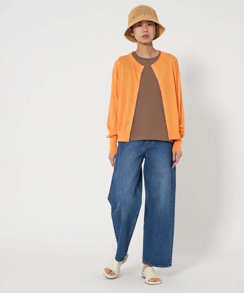 CITEN(シテン)の「<CITEN>エッセンシャルシアーカーディガン(カーディガン/ボレロ・レディース・ライトピンク/オレンジ/ライトグレー/ブラック・FREE)」の11枚目の写真