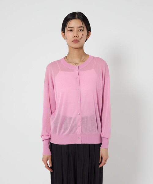 CITEN(シテン)の「<CITEN>エッセンシャルシアーカーディガン(カーディガン/ボレロ・レディース・ライトピンク/オレンジ/ライトグレー/ブラック・FREE)」の10枚目の写真