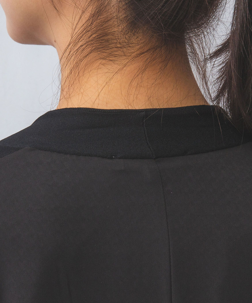 セール】【NARACAMICIE】布帛コンビロングカーディガン（ニット