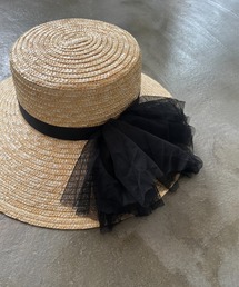 StyleSea（スタイルシー）の「チュールリボン付ペーパーハット（ハット）」