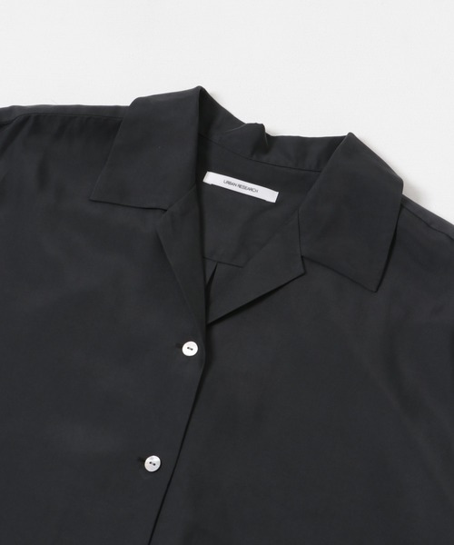 アーバンリサーチ 接触冷感 キュプラオープンカラーシャツ URBAN RESEARCH ブラウス シャツ 「接触冷感」キュプラオープン