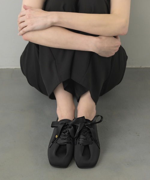 LACE UP SNEAKERS/SATIN（スニーカー）｜muku（ムク）の