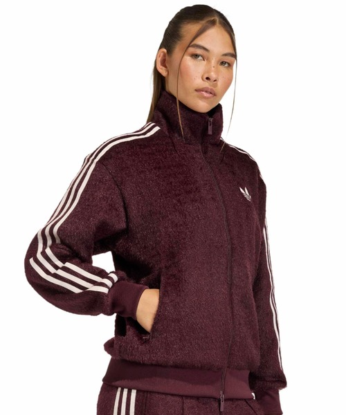 adidas(アディダス)の「adidas MOHAIR FIREBIRD TRACK TOP / アディダス モヘア ファイヤーバード トラック トップ(その他アウター・レディース・バーガンディー・S/M/L)」の3枚目の写真