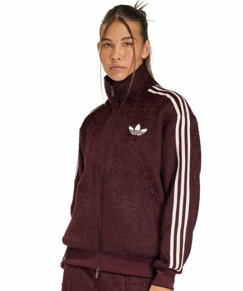 adidas(アディダス)の「adidas MOHAIR FIREBIRD TRACK TOP / アディダス モヘア ファイヤーバード トラック トップ(その他アウター・レディース・バーガンディー・S/M/L)」の2枚目の写真
