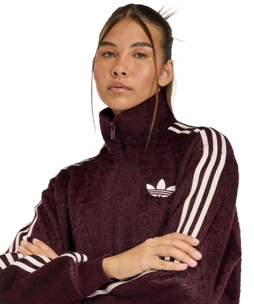 adidas(アディダス)の「adidas MOHAIR FIREBIRD TRACK TOP / アディダス モヘア ファイヤーバード トラック トップ(その他アウター・レディース・バーガンディー・S/M/L)」の4枚目の写真