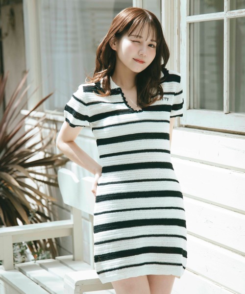 ANDMARY ボーダーニットワンピース ANDMARY［アンドマリー］公式サイト