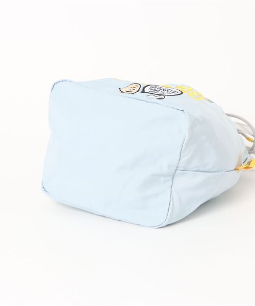 PEANUTS(ピーナッツ)の「PEANUTS/ピーナッツ ALL刺繍ショルダー巾着(ショルダーバッグ・レディース・カーキ/ベージュ/ライトブルー・ONE SIZE)」の5枚目の写真