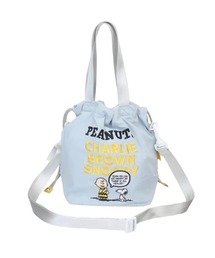 PEANUTS/ピーナッツ ALL刺繍ショルダー巾着