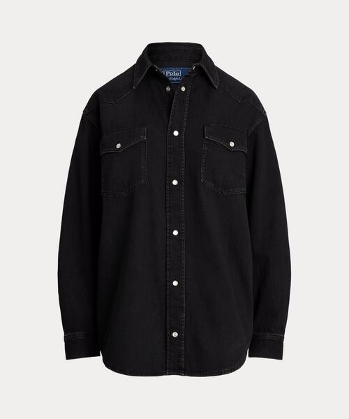 ブラウス シャツ ビッグ フィット デニム ウエスタン シャツ レディース POLO RALPH LAUREN ブラウス シャツ ビッグ フィット デニム