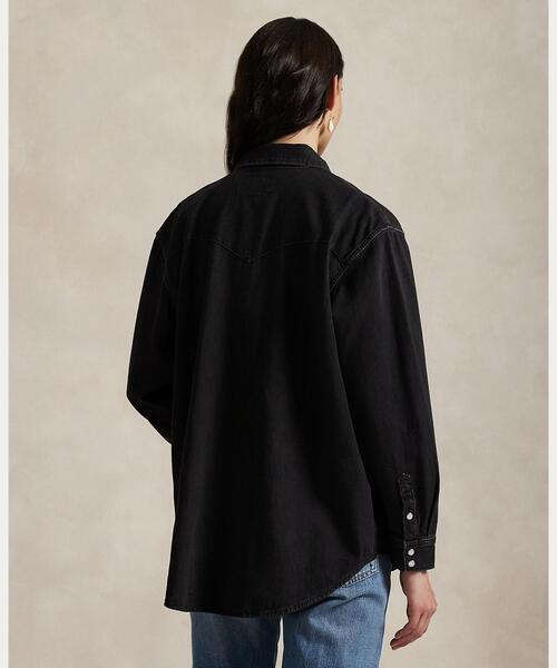 セール】ビッグ フィット デニム ウエスタン シャツ（シャツ/ブラウス
