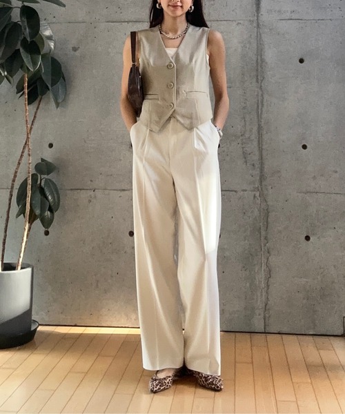 セール】LINEN LIKE VEST (ﾘﾈﾝﾗｲｸﾍﾞｽﾄ）（ベスト）｜CIEL'AIR