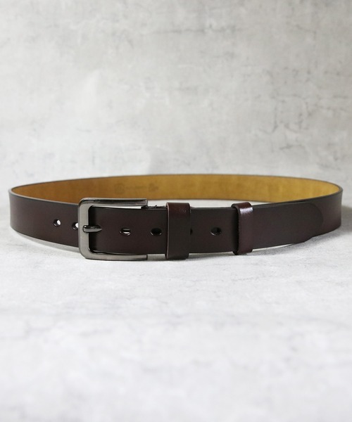 ８(eight)（エイト）の「レザーバックルベルト（ベルト・メンズ・ブラウン/ブラック/ダークブラウン・FREE）」の4枚目の写真