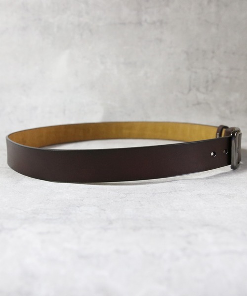 ８(eight)（エイト）の「レザーバックルベルト（ベルト・メンズ・ブラウン/ブラック/ダークブラウン・FREE）」の5枚目の写真