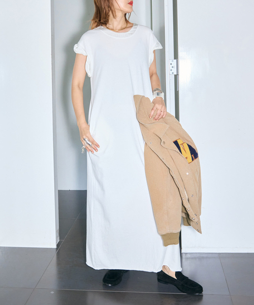 SATIN PIPING CUT DRESS：ワンピース（ワンピース）｜CITYSHOP