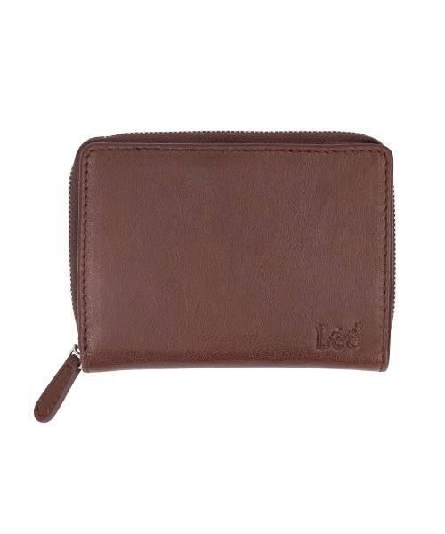 Lee(リー)の「Lee 柔らかゴートレザー二つ折り財布 ラウンドファスナー(財布・メンズ・ネイビー/キャメル/グリーン/レッド/チョコ/ブラック・FREE)」の3枚目の写真