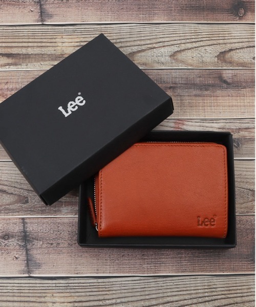 Lee(リー)の「Lee 柔らかゴートレザー二つ折り財布 ラウンドファスナー(財布・メンズ・ネイビー/キャメル/グリーン/レッド/チョコ/ブラック・FREE)」の12枚目の写真