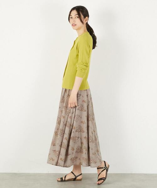 MELROSE claire(メルローズ クレール)の「【シアーリブ編みクルーネックコンパクトカーディガン】(カーディガン/ボレロ・レディース・イエロー/ホワイト/チャコールグレー・FREE)」の13枚目の写真
