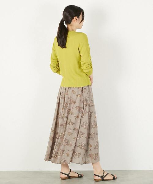 MELROSE claire(メルローズ クレール)の「【シアーリブ編みクルーネックコンパクトカーディガン】(カーディガン/ボレロ・レディース・イエロー/ホワイト/チャコールグレー・FREE)」の16枚目の写真