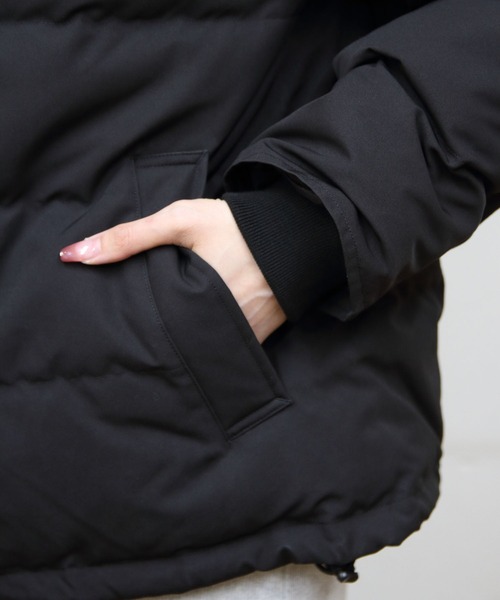 DANTON（ダントン）の「DANTON/ダントン　フェイクファーフーデッドダウンジャケット　FAKE FAR HOODED DOWN JACKET　DT-A0007 TPR（ダウンジャケット/コート・レディース・ライトベージュ/ブラック・M）」の20枚目の写真