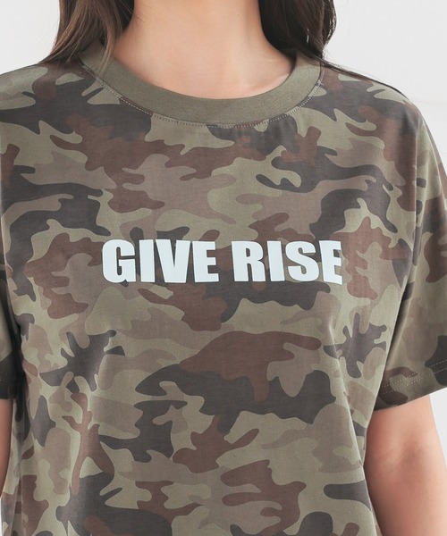 UVカット】迷彩柄ロゴTシャツ（Tシャツ/カットソー）｜Honeys