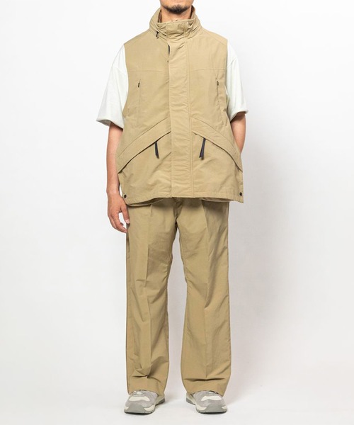 meanswhile(ミーンズワイル)の「Side Slit Paper Touch Luggage Vest(ベスト・メンズ・ブラック・2(M)/3(L))」の14枚目の写真