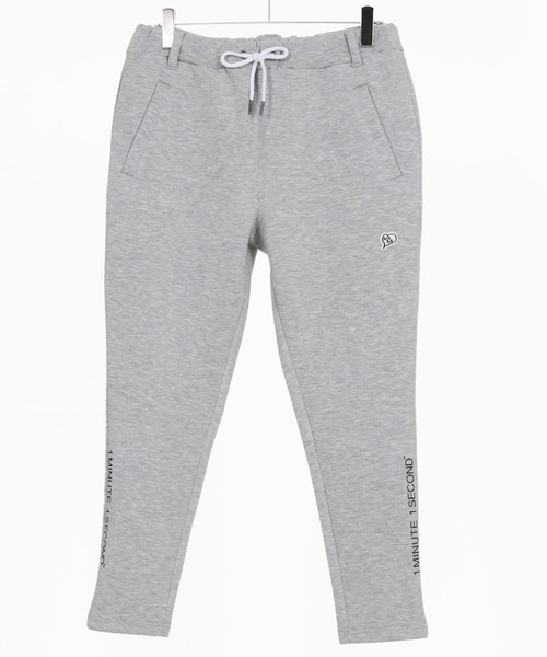 1minute 1second（ワンミニットワンセカンド）の「mp13841-cardboard knit pants with logo print イージーパンツ（その他パンツ・メンズ・ブラック/トップグレー・S/M/L/XL）」の20枚目の写真