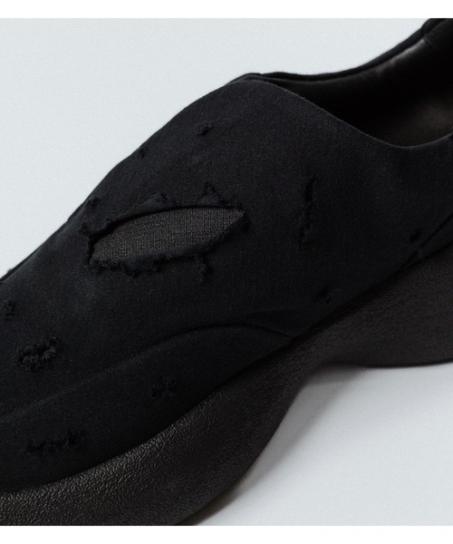 VEIN (ヴェイン)の「コットンジャージー×リップストップ オーバルソール トレイナー / COTTON JERSEY x RIPSTOP OVAL SOLE TRAINER(スニーカー・メンズ・ブラック・42/41)」の7枚目の写真