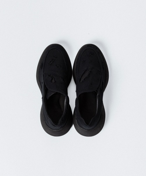 VEIN (ヴェイン)の「コットンジャージー×リップストップ オーバルソール トレイナー / COTTON JERSEY x RIPSTOP OVAL SOLE TRAINER(スニーカー・メンズ・ブラック・42/41)」の8枚目の写真