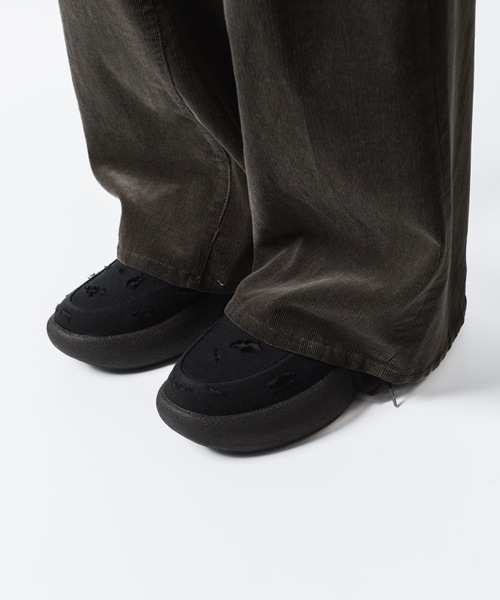 VEIN (ヴェイン)の「コットンジャージー×リップストップ オーバルソール トレイナー / COTTON JERSEY x RIPSTOP OVAL SOLE TRAINER(スニーカー・メンズ・ブラック・42/41)」の18枚目の写真