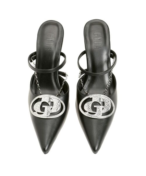 セール】3way GDビジューMOLDチェーンストラップポインテッドミュール