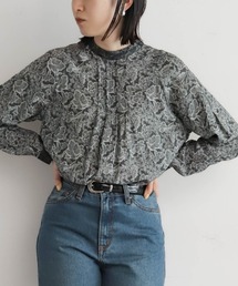 NOMBRE IMPAIR | ヴィンテージリーフ　スタンドブラウス(シャツ/ブラウス)