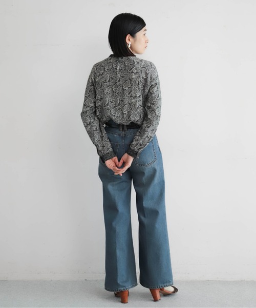 NOMBRE IMPAIR（ノンブルアンペール）の「ヴィンテージリーフ　スタンドブラウス（シャツ/ブラウス・レディース・ブラック/イエロー・FREE）」の22枚目の写真