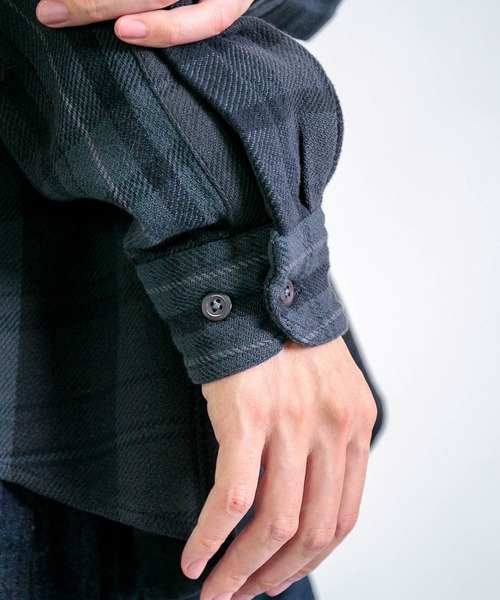 THE NORTH FACE PURPLE LABEL（ザ ノースフェイス パープルレーベル）の「[THE NORTH FACE PURPLE LABEL] Flannel Plaid Field Shirt（シャツ/ブラウス・メンズ・グレー系その他・L/M）」の11枚目の写真