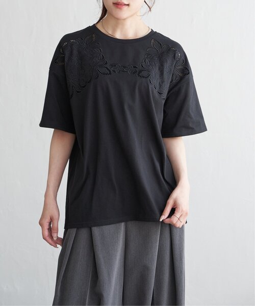 美品◎JOHNNY WAS ジョニーワズ カットソー Tシャツ 花柄刺繍 透け感 R04884EW010241_fw_thumbM.jpg