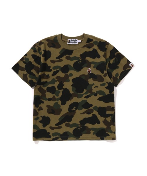A BATHING APE(アベイシングエイプ)の「1ST CAMO ONE POINT MINI TEE(Tシャツ/カットソー・レディース・グリーン/イエロー・MEDIUM/SMALL/LARGE)」の2枚目の写真