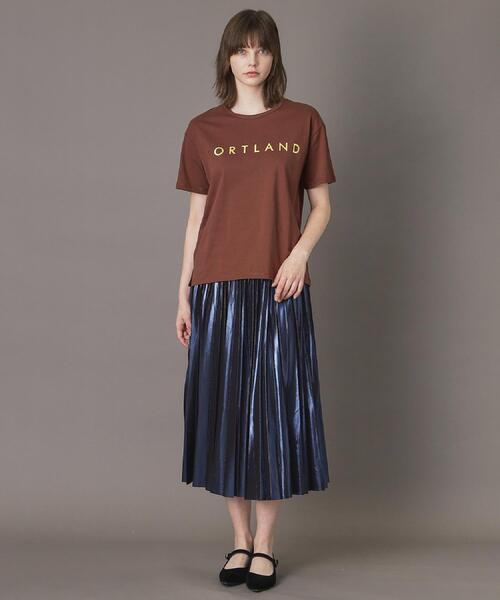 DRESSTERIOR（ドレステリア）の「20／1シルケット風天竺Tシャツ（Tシャツ/カットソー・レディース・ブラック/ダークブラウン/チャコールグレー/オフホワイト・38/36/34）」の5枚目の写真