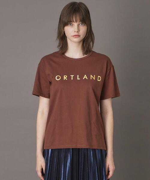 DRESSTERIOR（ドレステリア）の「20／1シルケット風天竺Tシャツ（Tシャツ/カットソー・レディース・ブラック/ダークブラウン/チャコールグレー/オフホワイト・38/36/34）」の6枚目の写真