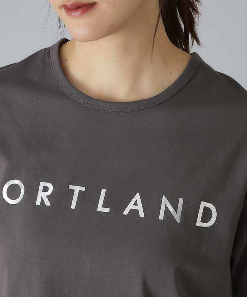 DRESSTERIOR（ドレステリア）の「20／1シルケット風天竺Tシャツ（Tシャツ/カットソー・レディース・ブラック/ダークブラウン/チャコールグレー/オフホワイト・38/36/34）」の14枚目の写真