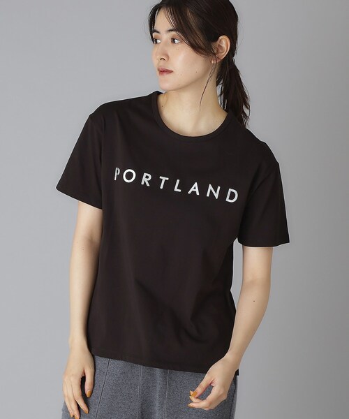 DRESSTERIOR（ドレステリア）の「20／1シルケット風天竺Tシャツ（Tシャツ/カットソー・レディース・ブラック/ダークブラウン/チャコールグレー/オフホワイト・38/36/34）」の20枚目の写真