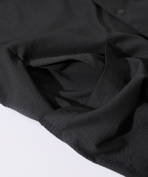 JOURNAL STANDARD relume（ジャーナルスタンダード　レリューム）の「【DRY-STUFF】エアリードッツ サッカー ノーカラージャケット（ノーカラージャケット・メンズ・ブラック/ダークブルー/ナチュラル・MEDIUM/LARGE）」の13枚目の写真